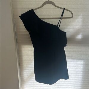 Elegant Black One-Shoulder Dress